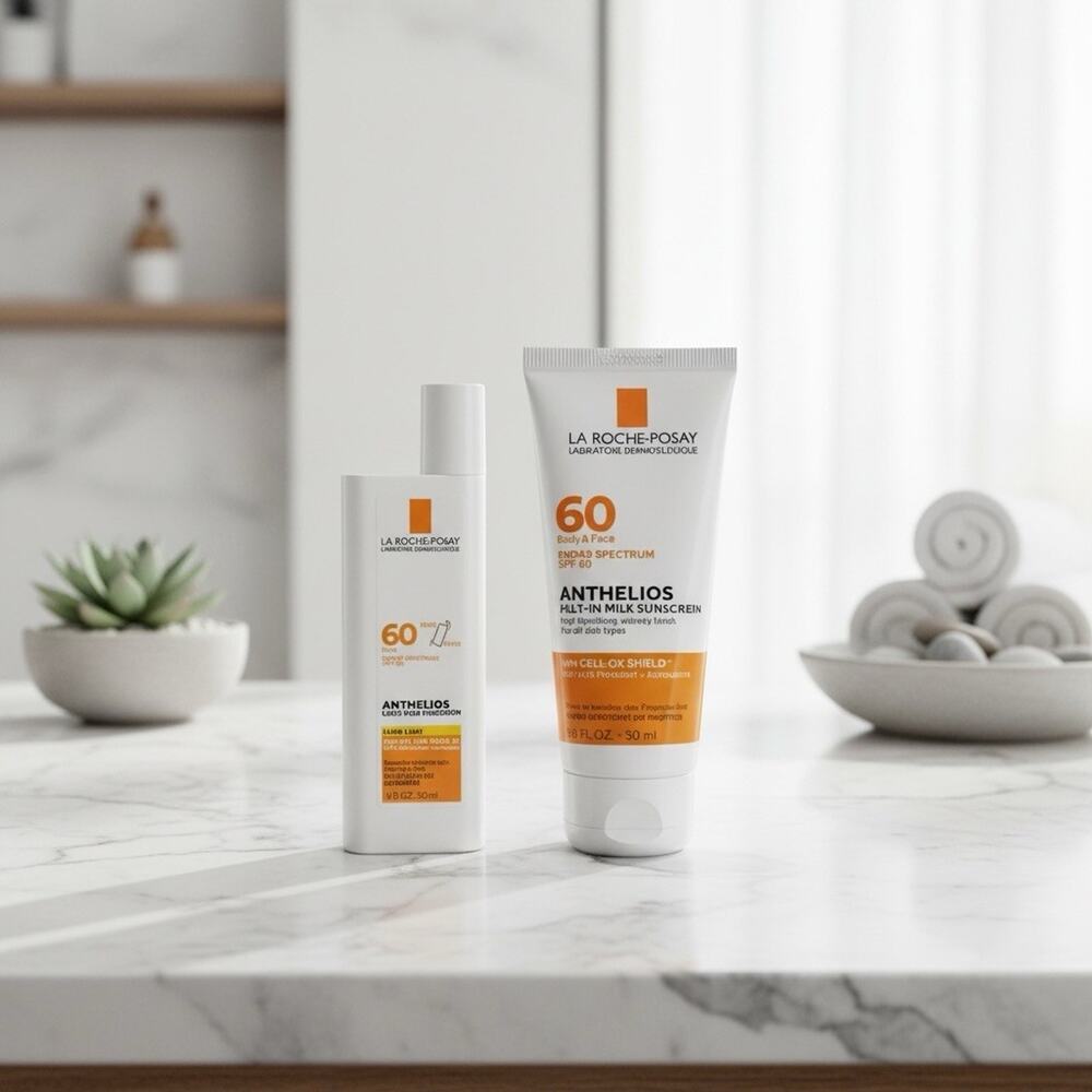 Bundle of La Roche-Posay Anthelios Sunscreen SPF 60 Ultra Light Face & Melt In